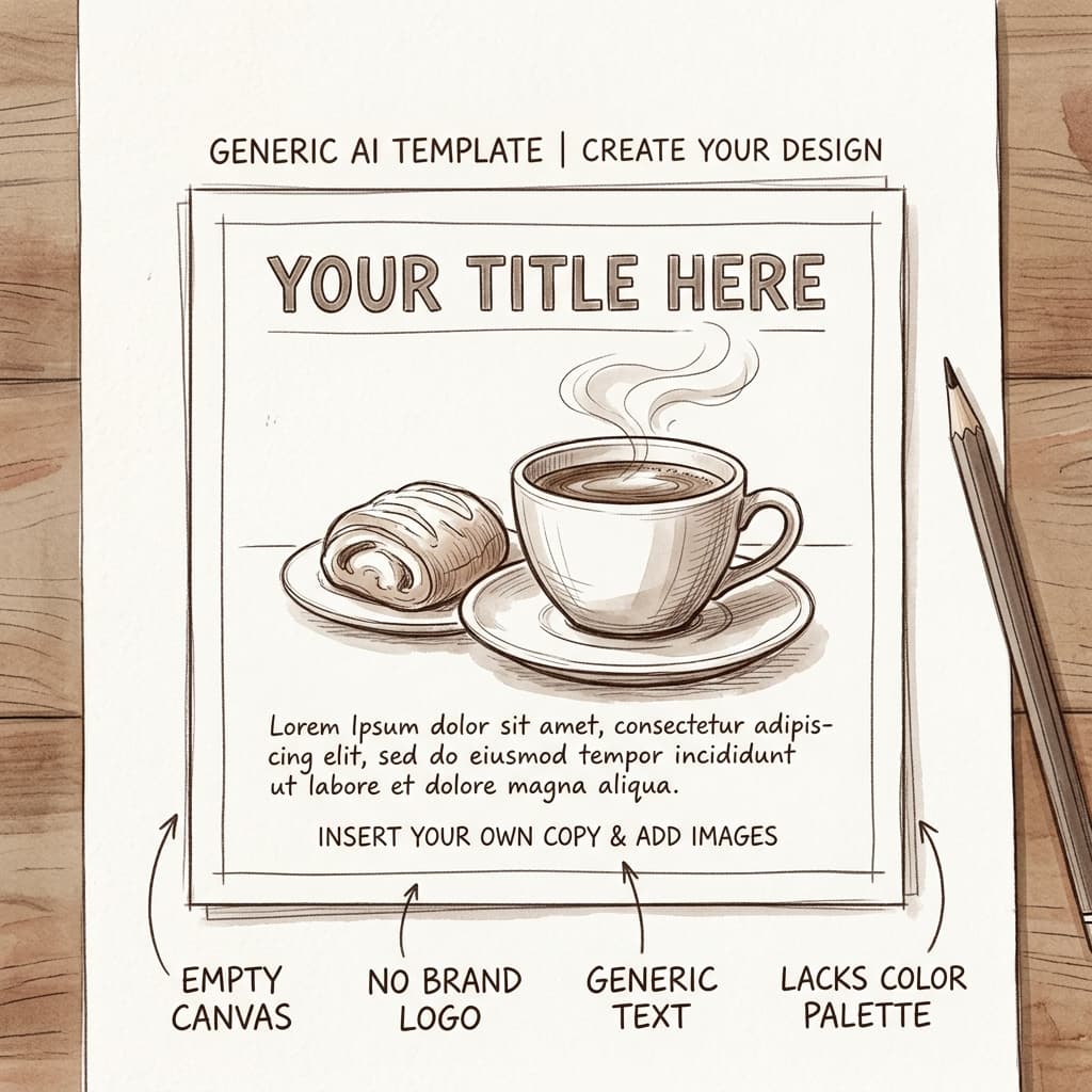 Canva coffee cup template post mockup